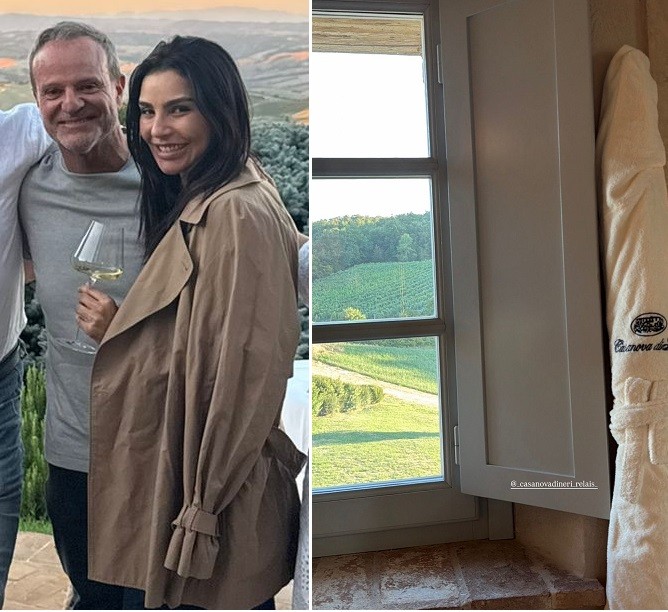 Vinho e hotel de luxo: assim começa o romance de Rubinho Barrichello e Cíntia Chagas na Itália - QTU Questões do Universo