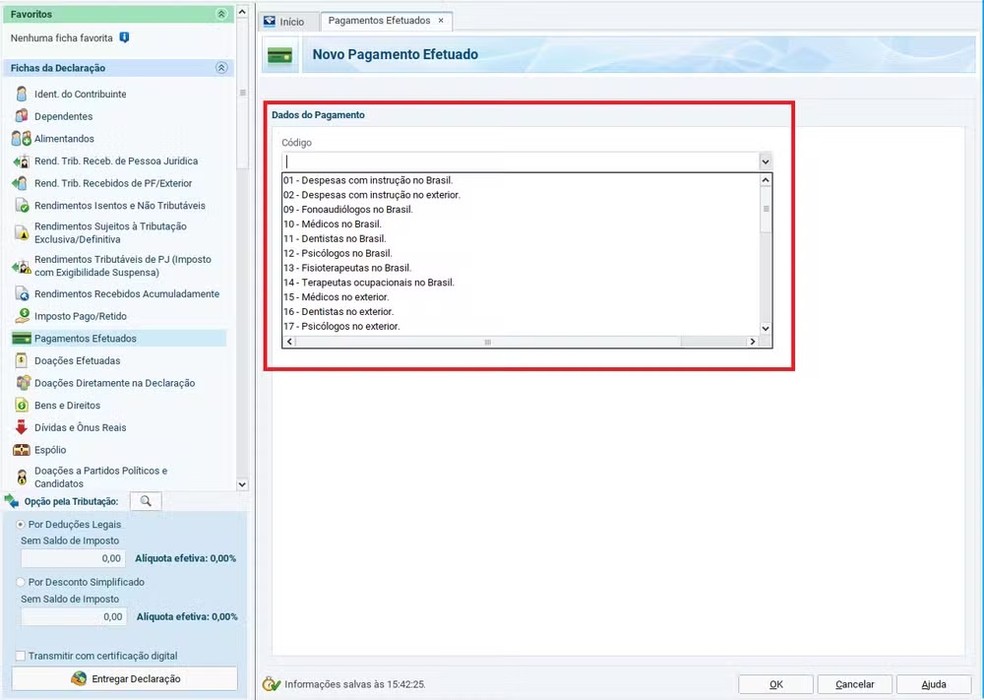 A segunda tela exibida &mdash; Foto: Reprodu&ccedil;&atilde;o