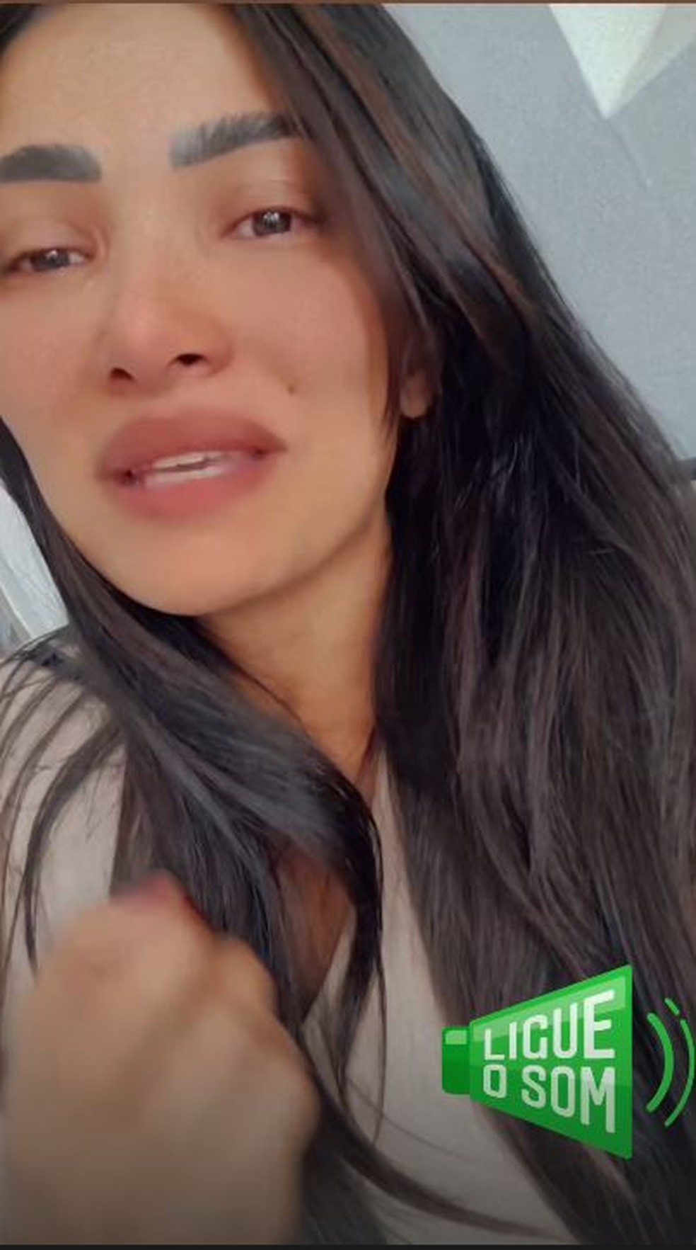 Maria Reis nos stories do Instagram  Foto: Reproduo