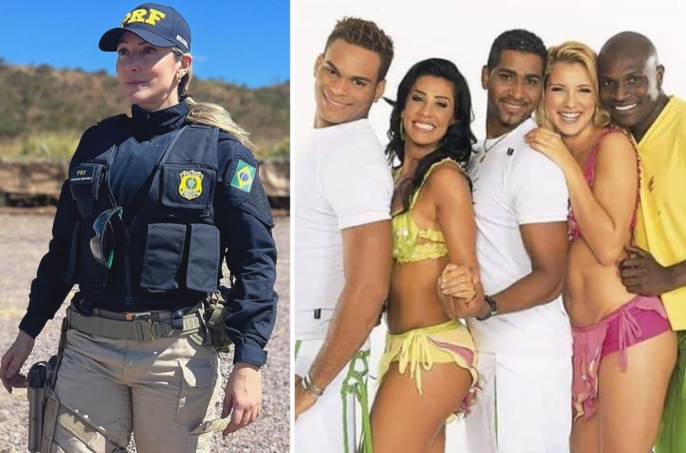 Silmara Miranda fez parte do Grupo É o Tchan entre 2003 e 2007 — Foto: Instagram e Arquivo/Divulgação