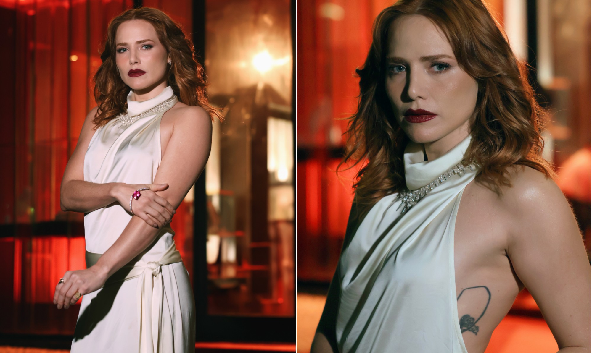 Seda, batom forte, botas... Leticia Colin elogia novo visual de Adriana em 'Quem ama cuida': 'Superusaria tudo'; veja detalhes