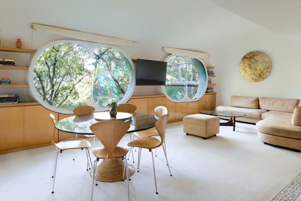 Ninho de Quetzalcóatl (Naucalpan de Juárez, México), área interna — Foto: Reprodução / Airbnb