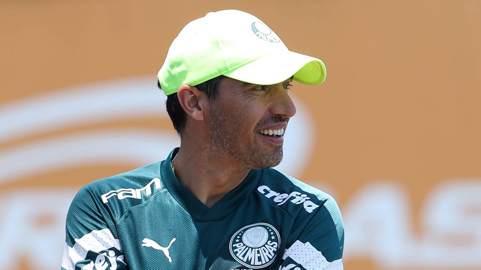 Abel Ferreira tem o futuro em aberto no Palmeiras — Foto: Cesar Greco/Palmeiras