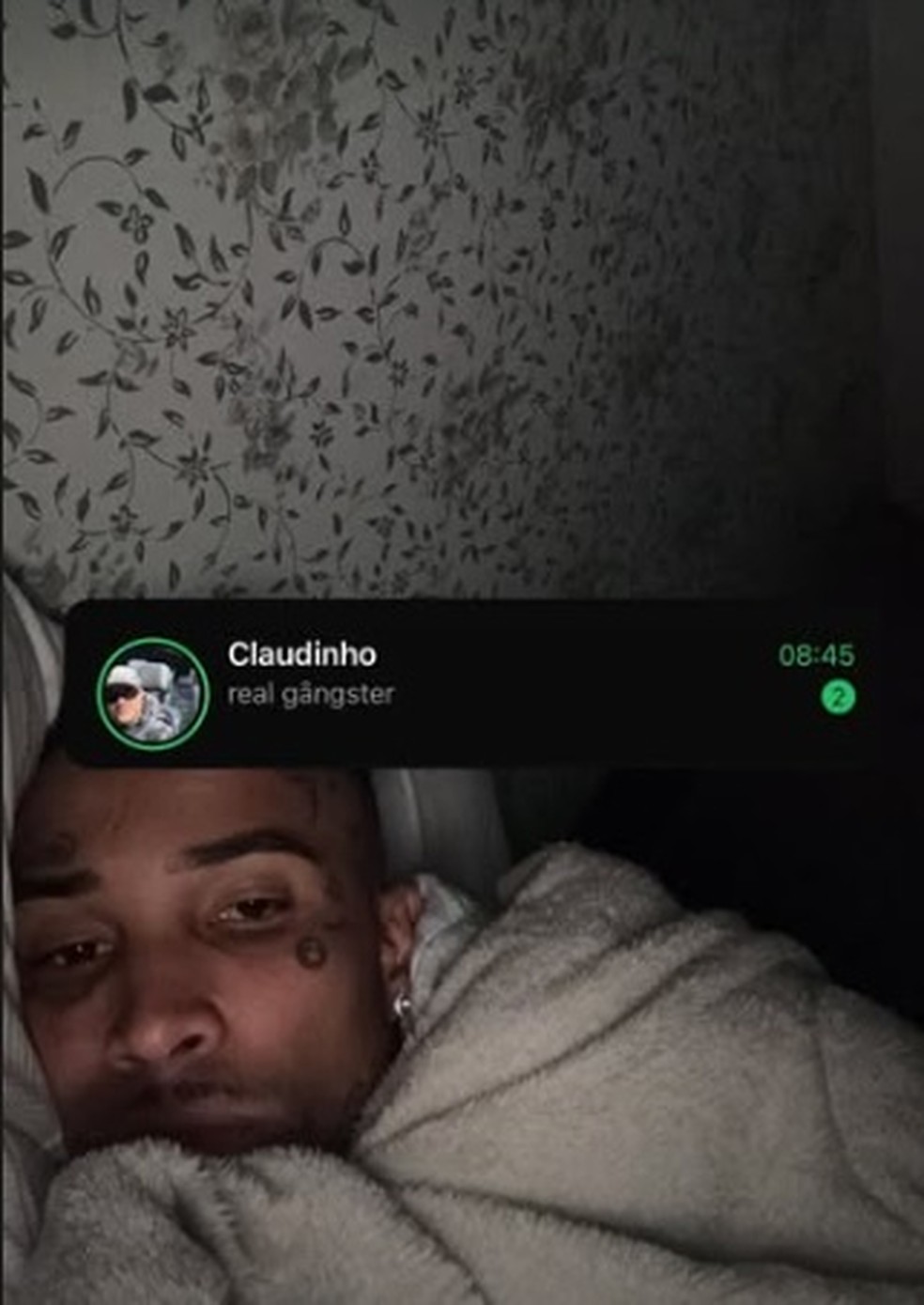 Após acidente, Gato Preto mostra conversa com amigos — Foto: Reprodução/Instagram