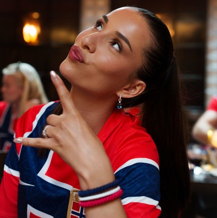 Jogador da Noruega, Erling Haaland é casado com Isabel Haugseng Johansen — Foto: Reprodução/Instagram