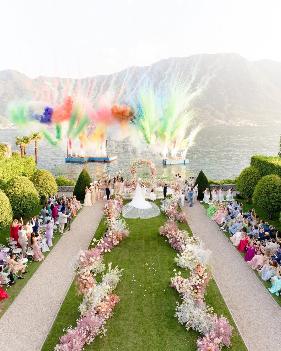 O casamento de Tati Barbieri com milionário russo — Foto: Reprodução/Instagram