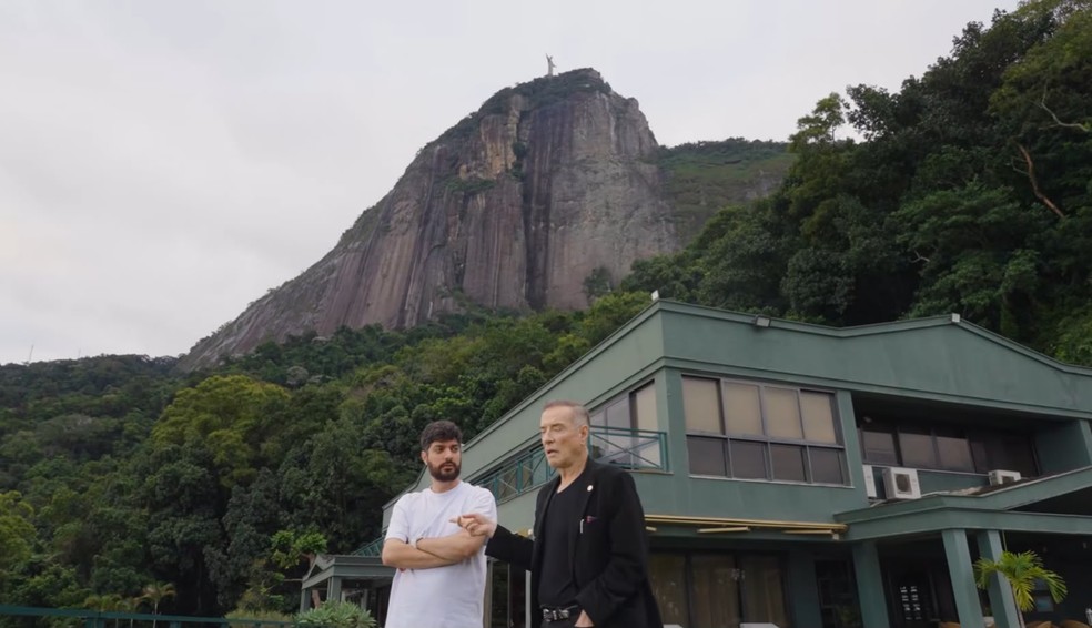 A mansão gigante de Eike Batista no Rio — Foto: Reprodução/YouTube