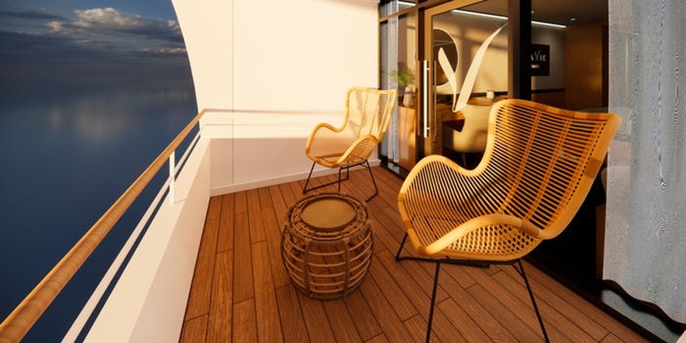 Os proprietários de cabines são obrigados a pagar uma taxa mensal para morar no navio — Foto: Villa Vie Residences