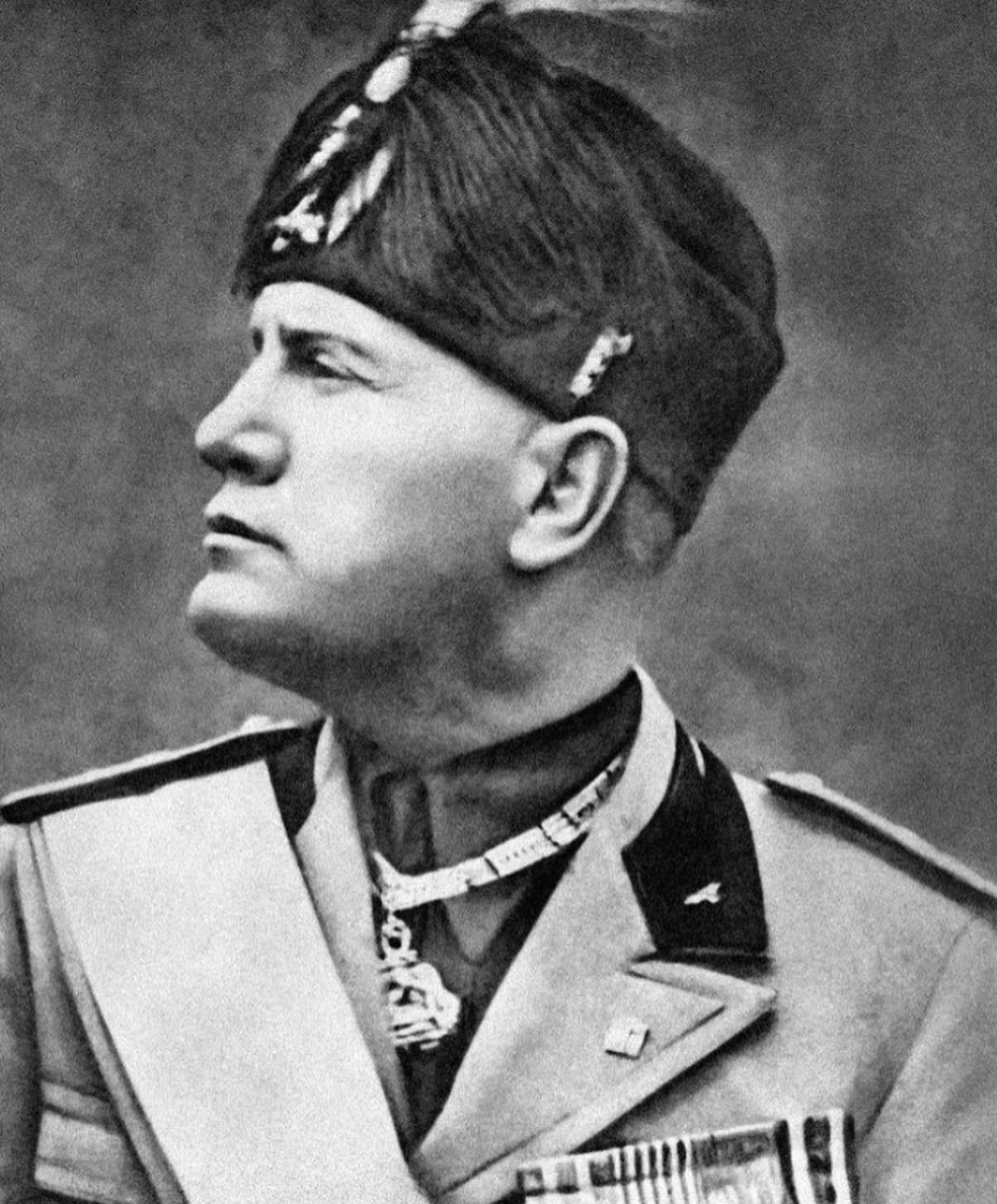 Benito Mussolini taxou solteiros ns Itália — Foto: AFP