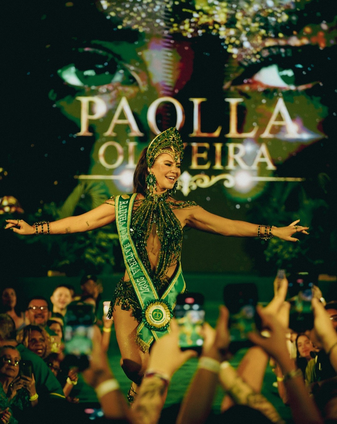 Veja fotos da coroação de Paolla Oliveira na Imperatriz Leopoldinense