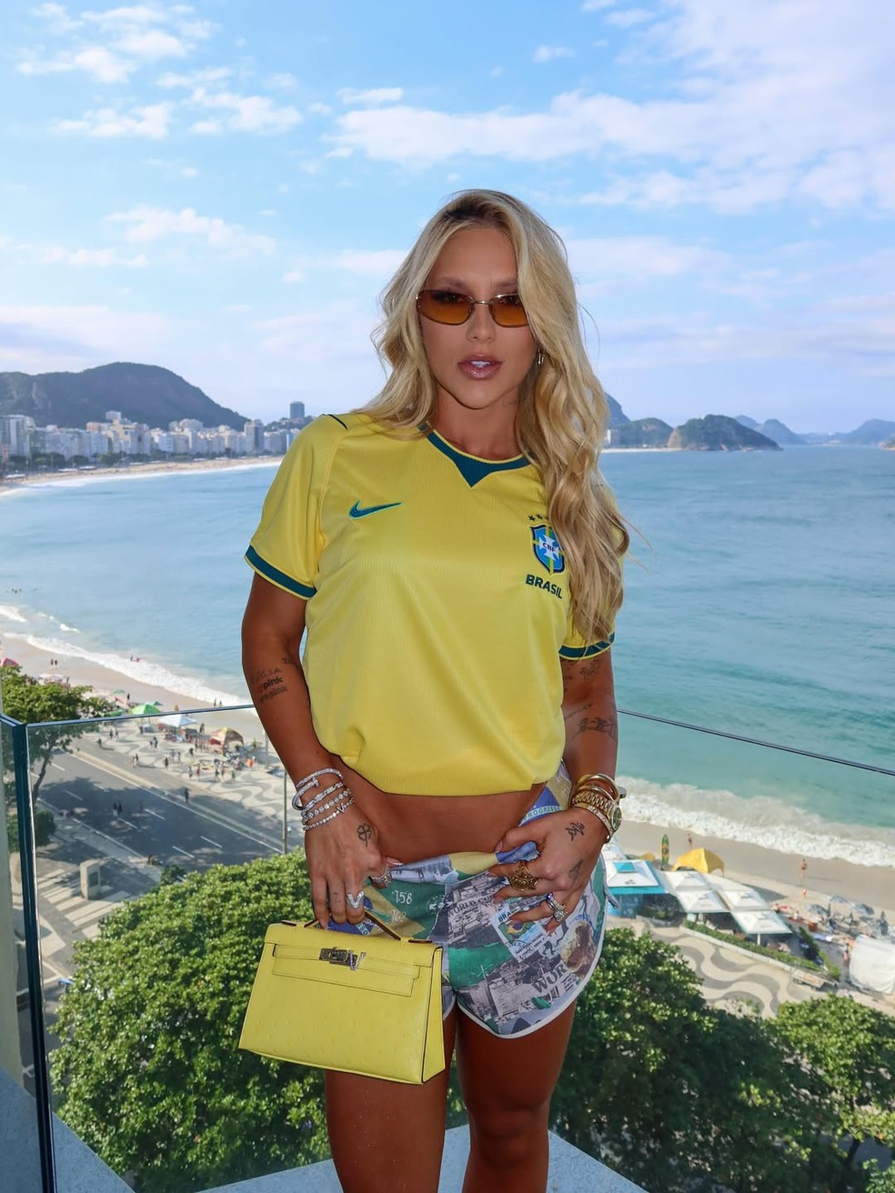 Virginia foi xingada pela torcida do Brasil no último jogo da seleção — Foto: Reprodução/Instagram