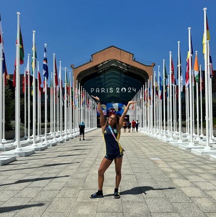 Rebeca Andrade em Paris — Foto: reprodução/ instagram