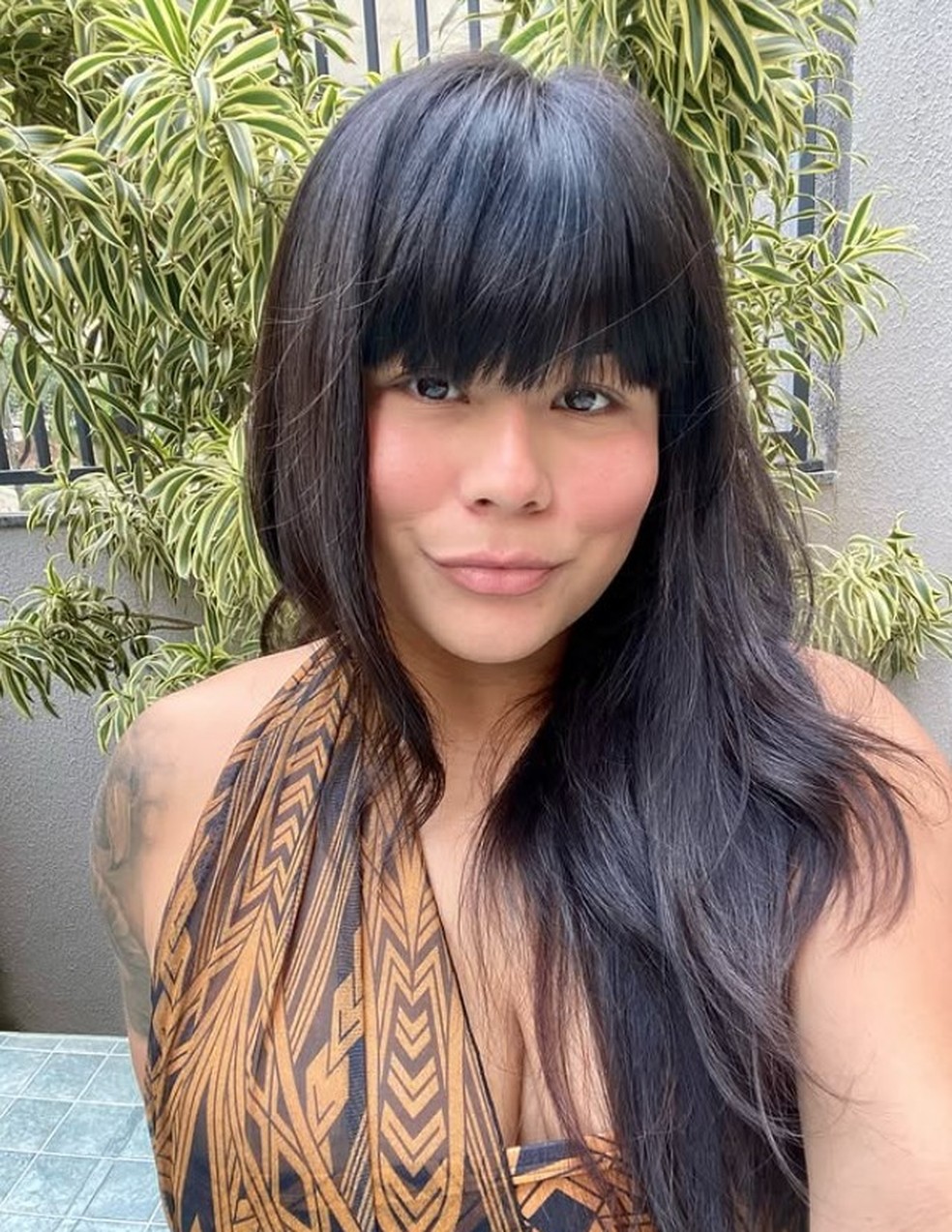 A atriz Eunice Baía em postagem na internet — Foto: Reprodução/Instagram