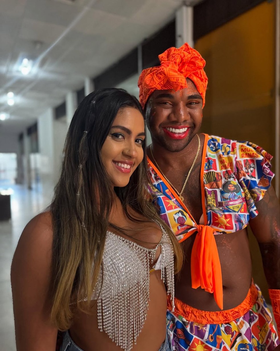 Davi Brito com a namorada — Foto: Instagram