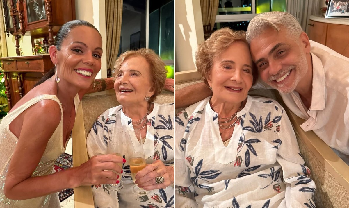 Glória Menezes celebra Ano Novo com família: 'Mãe linda que a vida me deu', diz nora