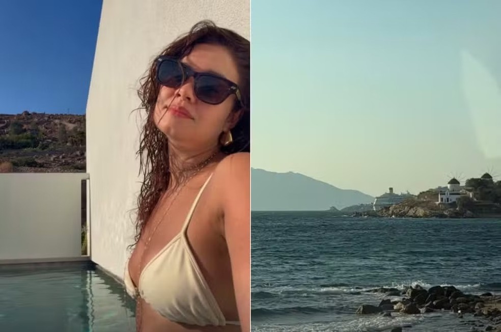 Após passar pela Alemanha, Sophie Charlotte desembarcou em um novo destino europeu: a ilha de Mykonos, na Grécia. — Foto: Instagram/reprodução