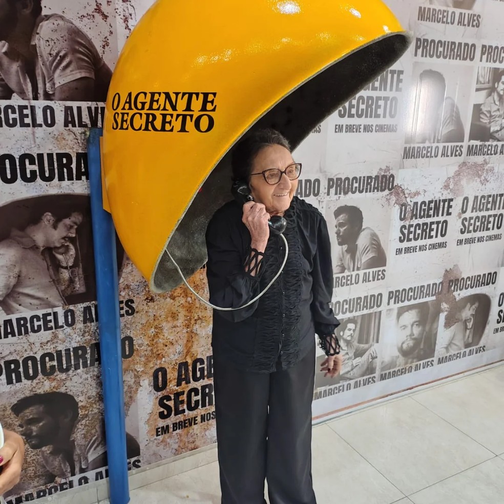 Tânia Maria é sucesso no elenco do filme "O agente secreto" — Foto: Reprodução de Instagram