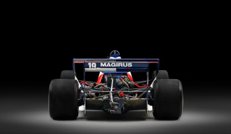 Toleman: primeiro carro usado por Senna na Fórmula 1, no GP Brasil, vai a leilão — Foto: Reprodução/RM Sotheby’s