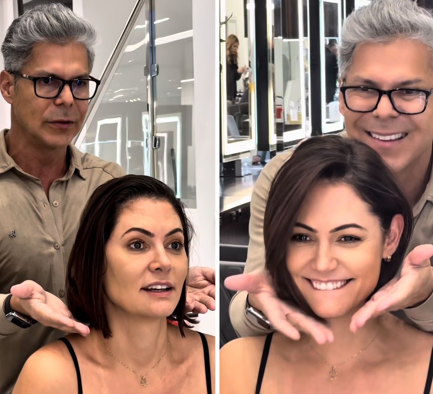 Michelle Bolsonaro renova o visual com 'Rei do Chanel', Ro Siqueira