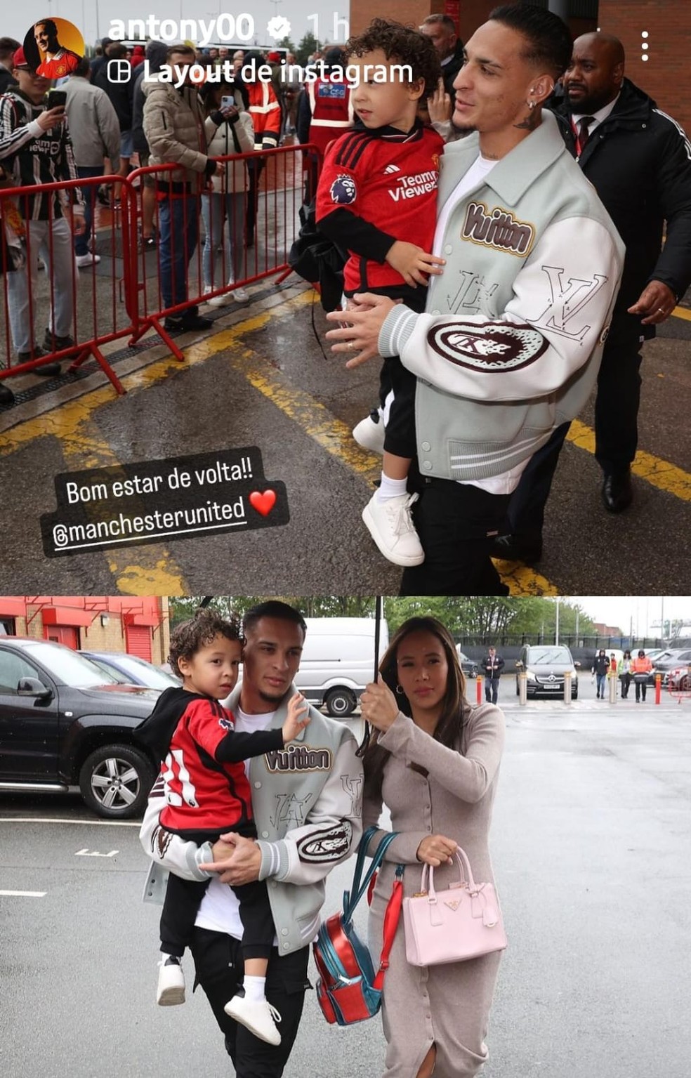 Antony e Rosilenny com o filho — Foto: rep/ instagram