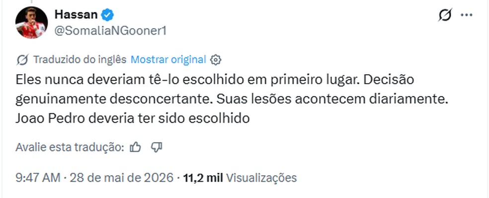 Usuários comentam escolha de Ancelloti — Foto: Reprodução