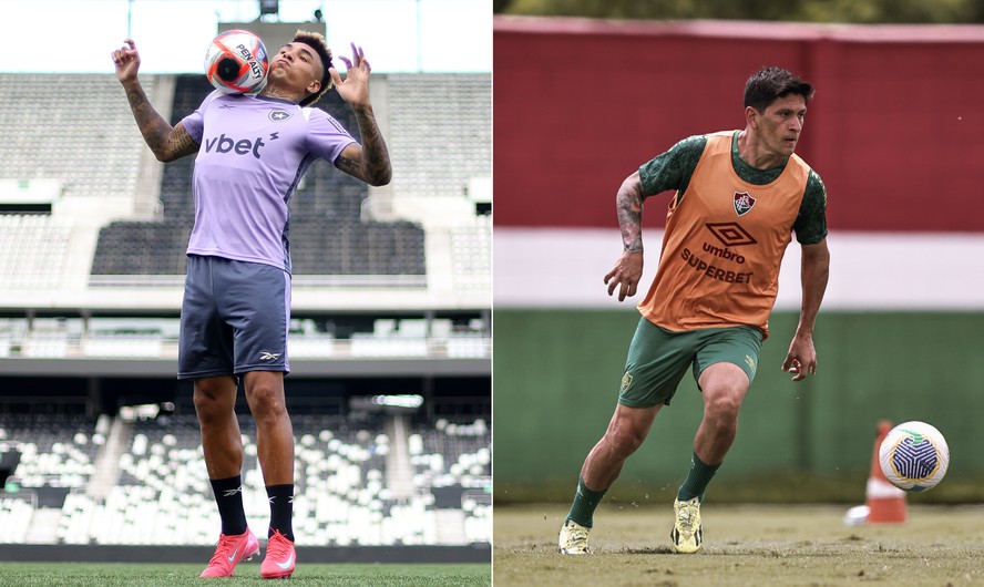 Igor Jesus e Germán Cano são as grandes esperanças de gol de Botafogo e Fluminense no clássico desta quarta-feira