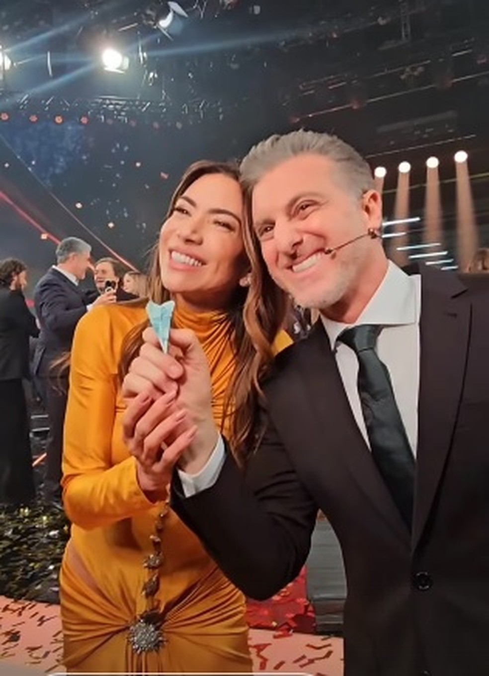 Filhas de Silvio Santos, Daniela Beyruti e Patrícia Abravanel participaram do "Melhores do ano", do "Domingão com Huck" — Foto: Reprodução/Instagram