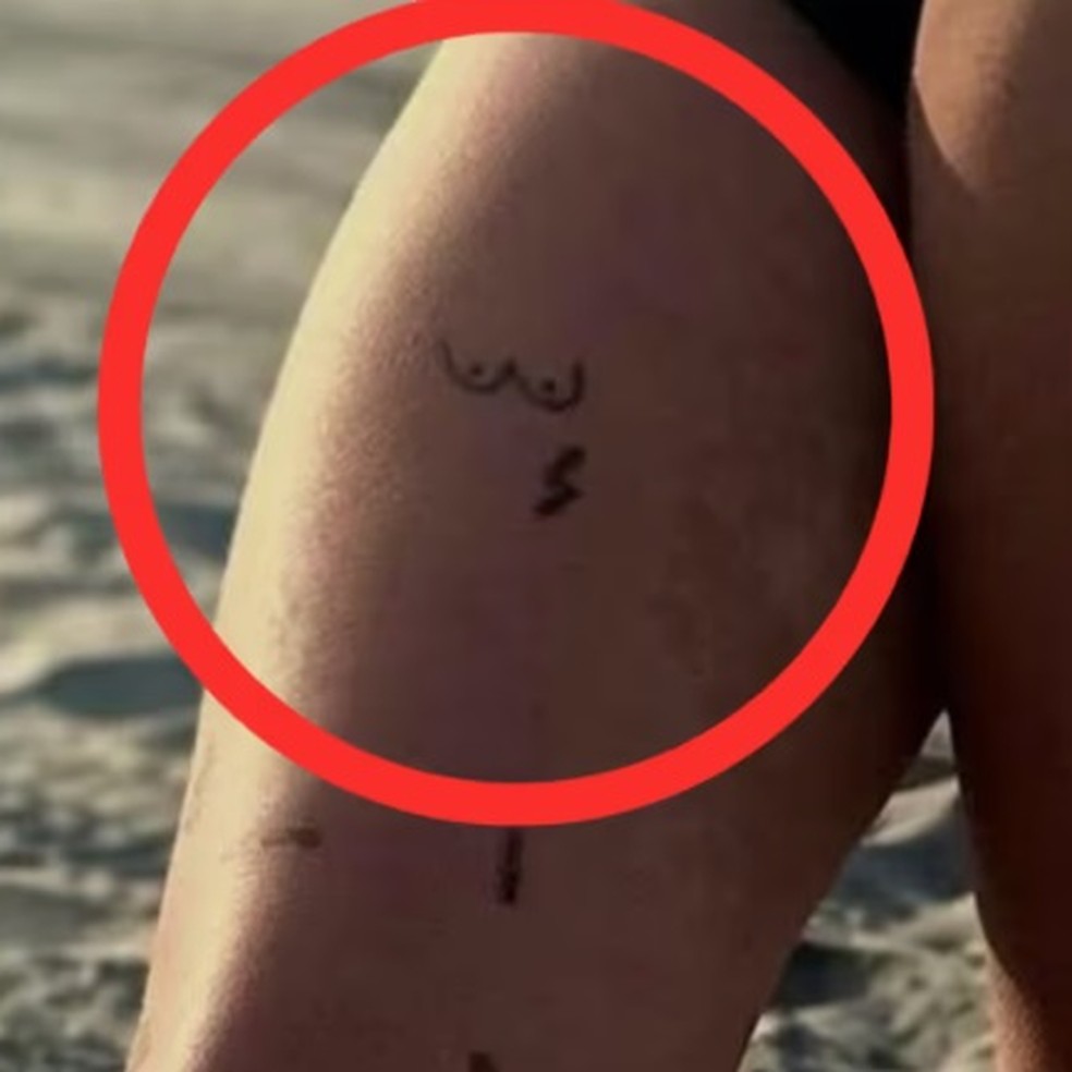 Tatuagem em perna de Victoria Anne Cranmer ajudou a pol&iacute;cia a identific&aacute;-la &mdash; Foto: Reprodu&ccedil;&atilde;o