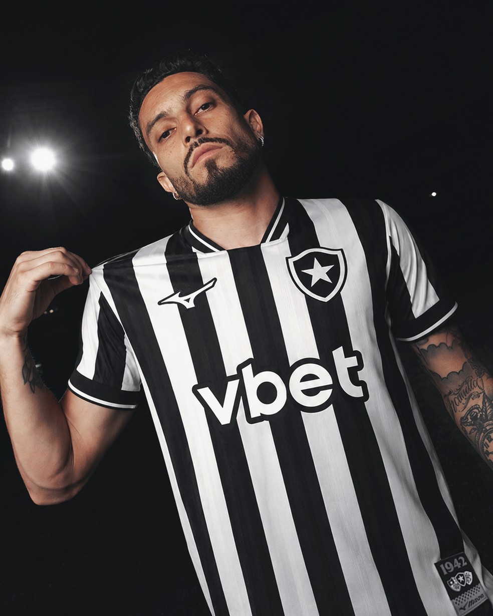 Uniforme I do Botafogo para a temporada 2026/27 — Foto: Divulgação/Botafogo