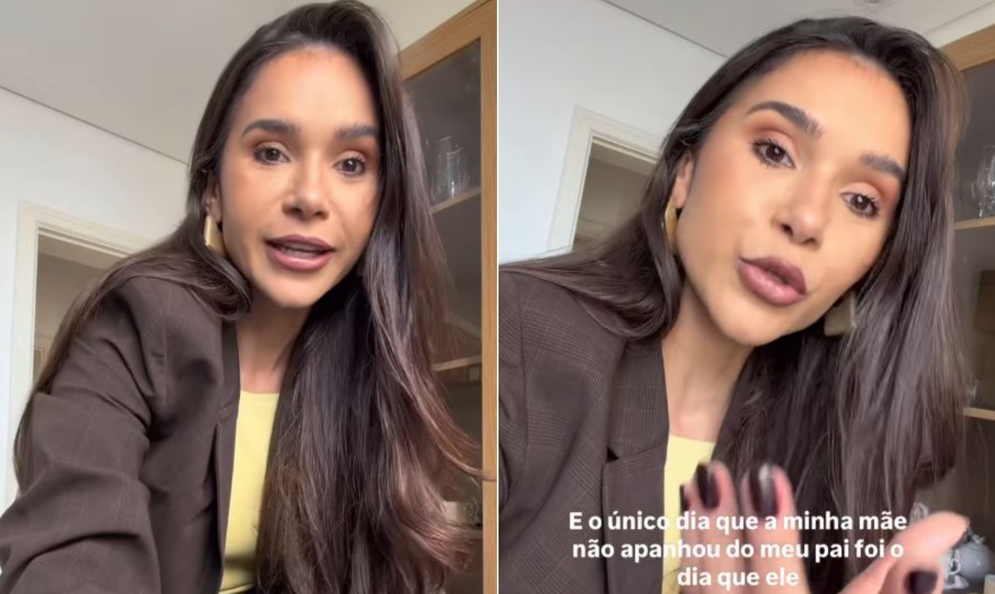 Ex-BBB Gizelly Bicalho relembra violência doméstica na infância e celebra superação: 'Na minha casa não tem grito'