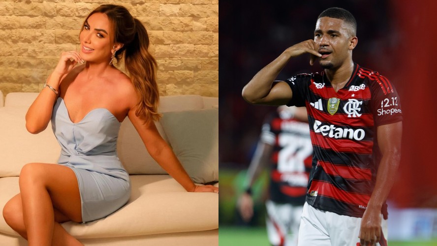 Possível casal? Ex-panicat reage após vitória do Flamengo e é associada com Samuel Lino após vazamentos