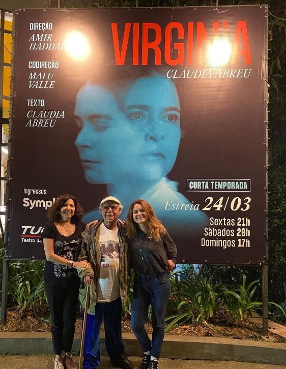 Ex-marido de Claudia Abreu prestigia a estreia da atriz no teatro ...