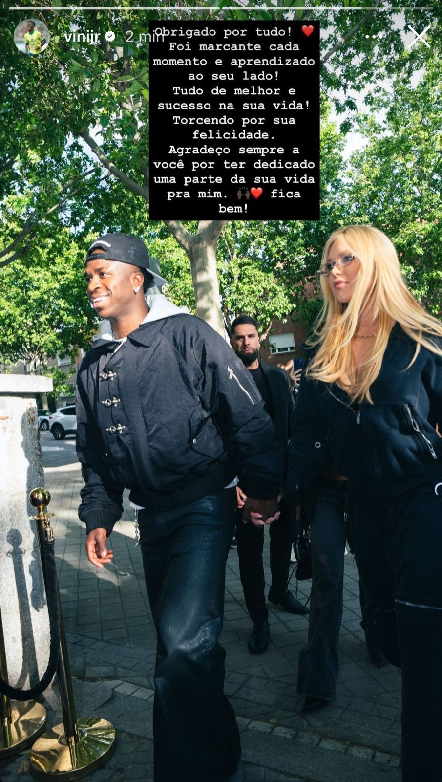 Vini Jr. se pronuncia após término com Virginia Fonseca: 'Obrigado por tudo'