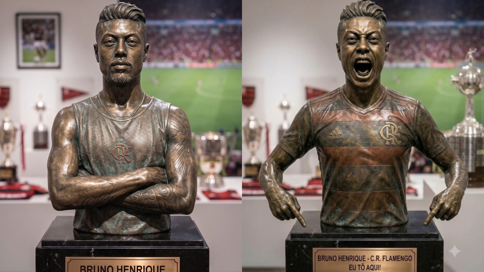 Bruno Henrique será homenageado com busto na Gávea pelo Flamengo