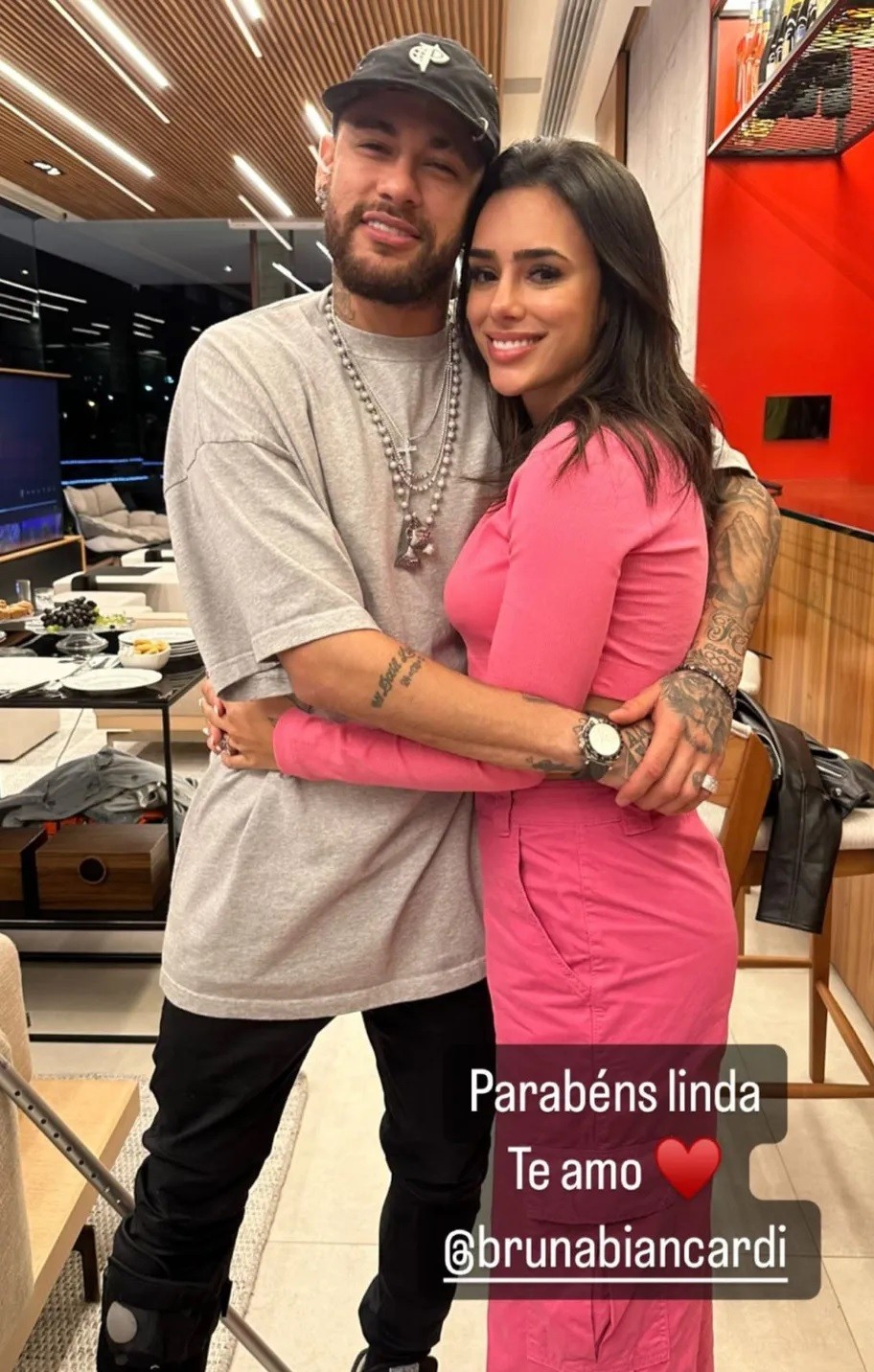 Neymar e Bruna Biancardi — Foto: rep/ instagram