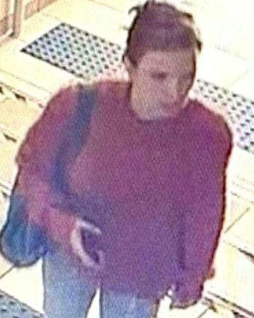 Última imagem de Magdalena Majtyka feita por câmera de segurança antes de desaparecer na Polônia — Foto: Reprodução