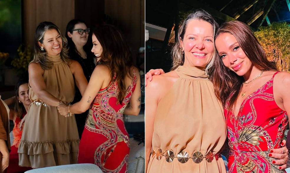 Anitta com a terapeuta Lari Pedrosa — Foto: Reprodução/Instagram
