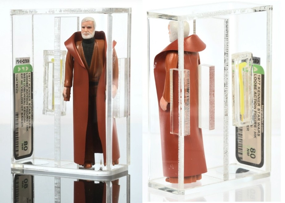 Boneco raríssimo de Obi Wan Kenobi com erro é vendido em leilão