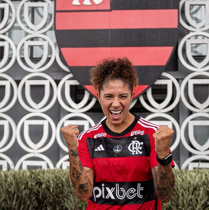 Cristiane, novo reforço do Flamengo — Foto: Paula Reis / Flamengo