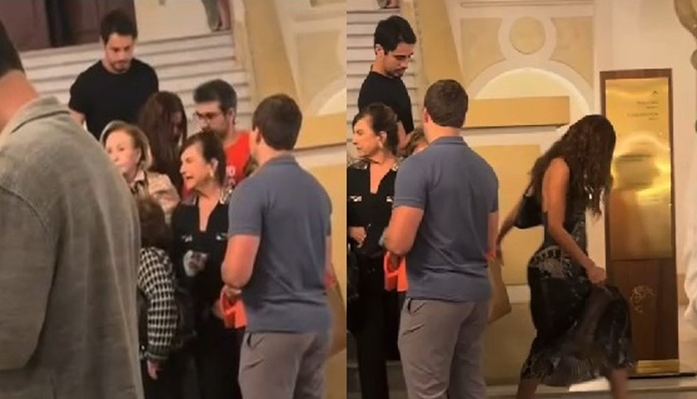 Anitta e Danilo Mesquita s&atilde;o flagrados deixando teatro juntos no Rio &mdash; Foto: reprodu&ccedil;&atilde;o/ instagram