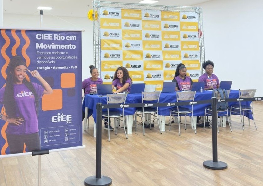 CIEE leva mais de mil vagas de trabalho a dois eventos no Centro e no Caju nesta semana