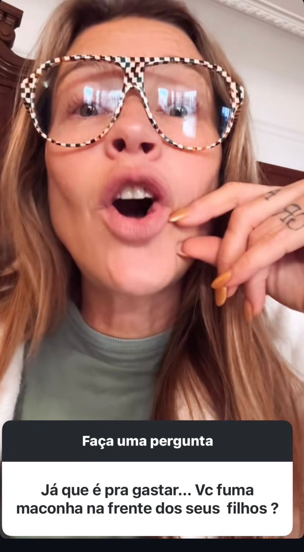 Luana Piovani diz que fuma maconha na frente dos filhos — Foto: Reprodução/Instagram