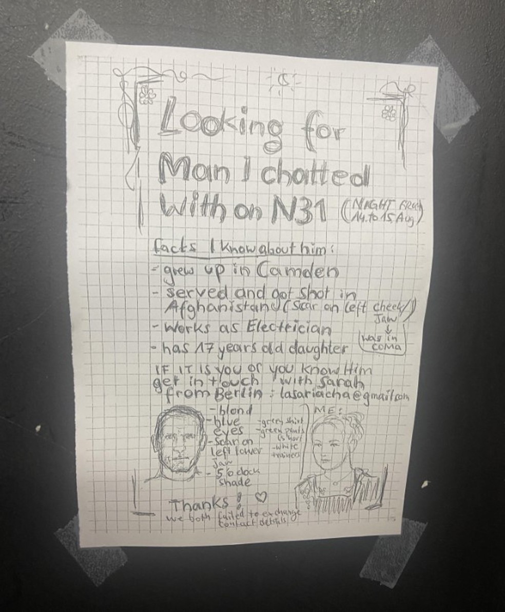 Mulher viraliza com busca por 'homem perfeito' que conheceu em ônibus em Londres — Foto: Reprodução/Reddit