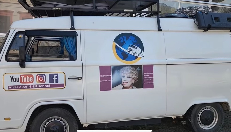 Neto de Dercy Gonçalves viaja em expedição pelo Brasil em 'kombi home' — Foto: Reprodução