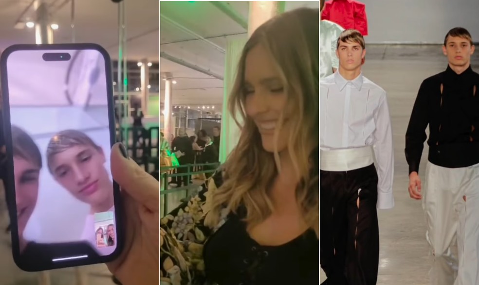 Fernanda Lima em dia de primeiro desfile dos filhos — Foto: Reprodução/Instagram