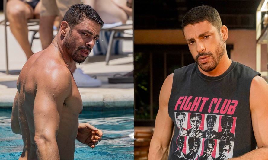 Cauã Reymond em cena em 'Vale tudo' como o vilão César