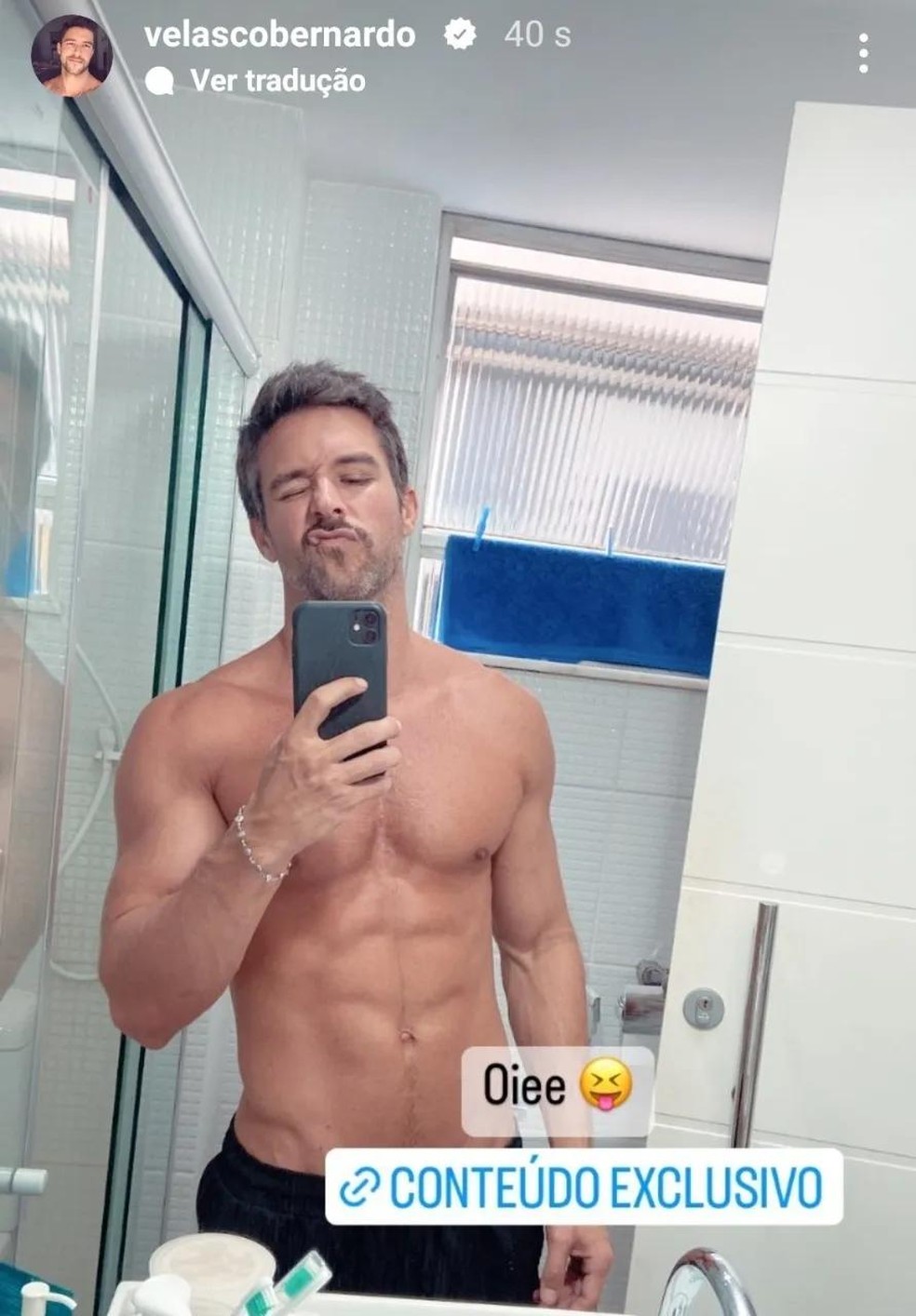 Ator Bernardo Velasco estar&aacute; em "Vale tudo" &mdash; Foto: Reprodu&ccedil;&atilde;o/Instagram