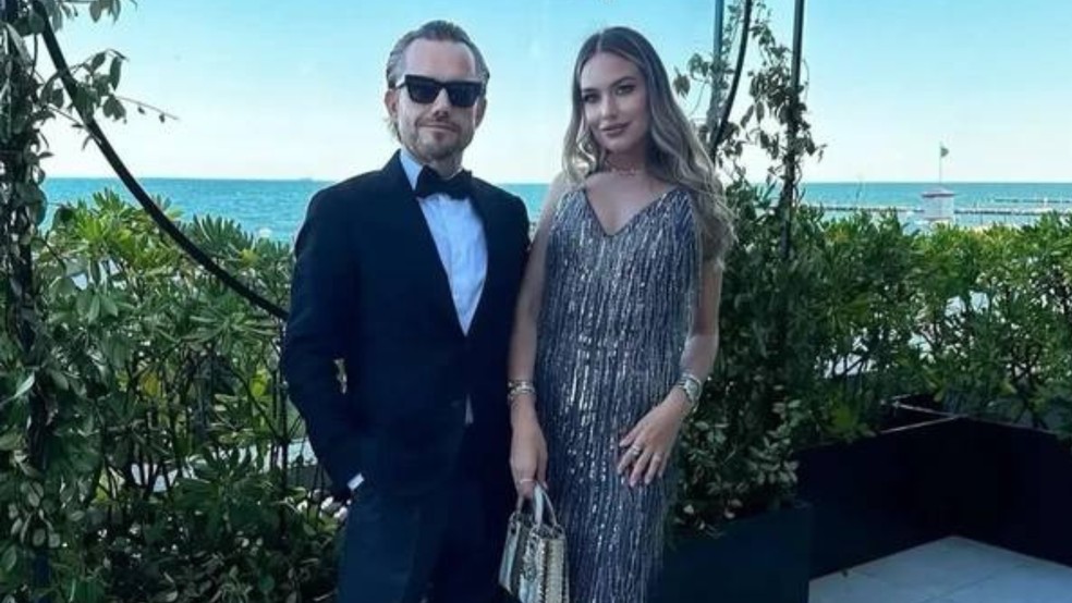 Pamela e o ex-namorado Gianluca Soncin, que a esfaqueou em outubro do ano passado &mdash; Foto: Reprodu&ccedil;&atilde;o