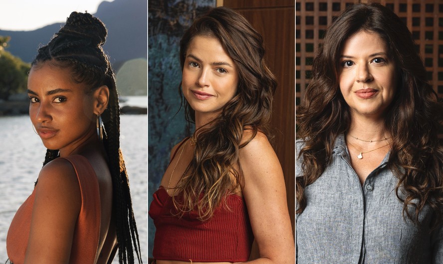 Viola (Gabz), Luma (Agatha Moreira) e Fátima (Mariana Santos)