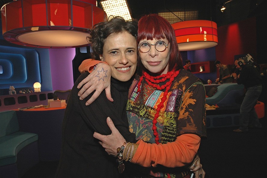Zélia Duncan e Rita Lee em 2005, no programa que Rita comandou no 'GNT'